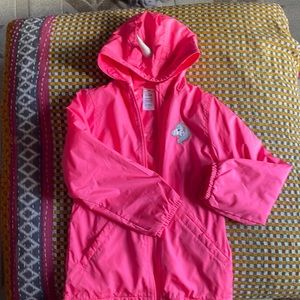 Carters pink jacket/raincoat size 6 X